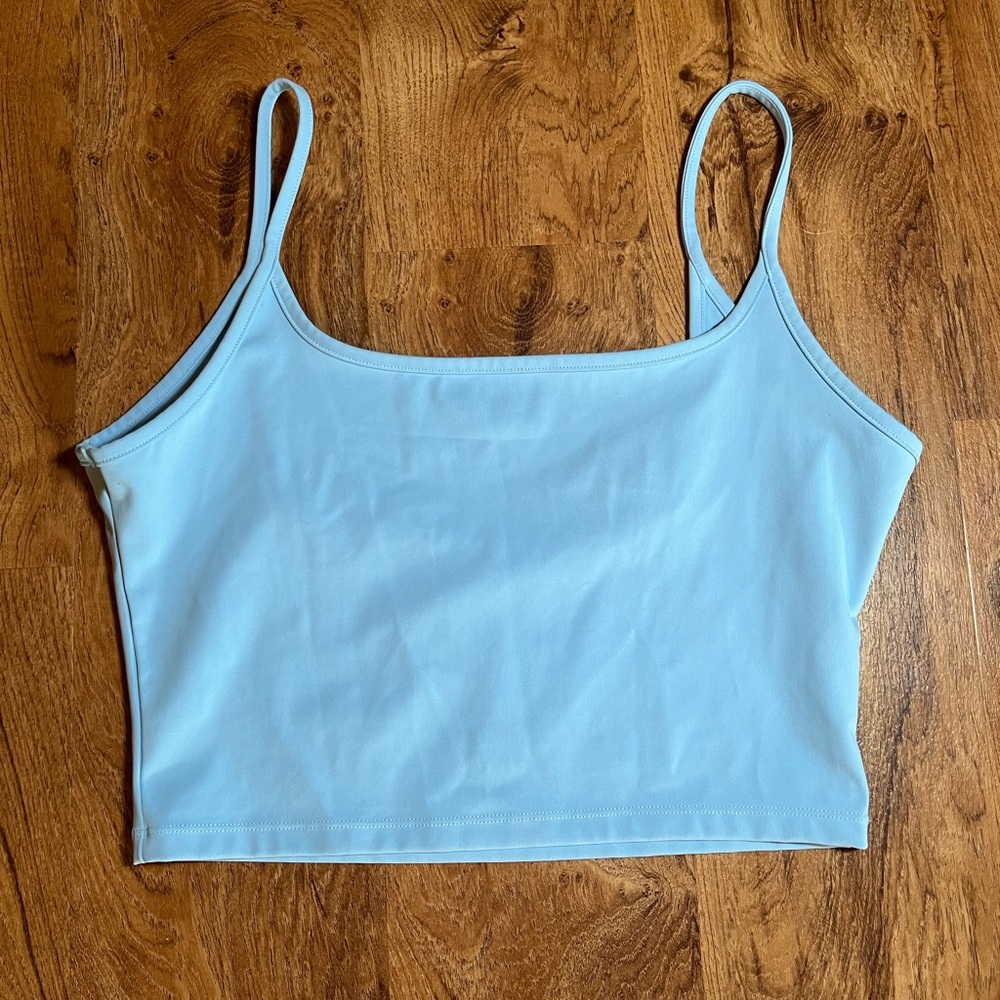 Buffbunny Scoop Neck blue Crop Top